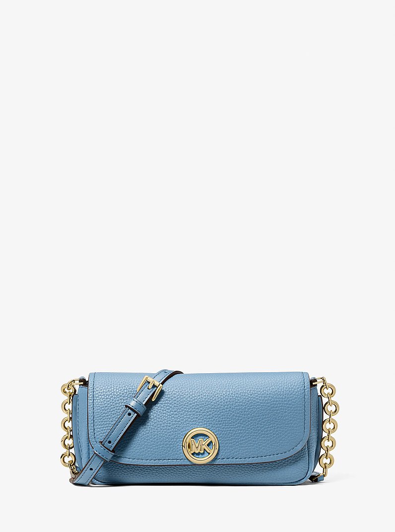 Petit sac &agrave; bandouli&egrave;re Nolita en cuir grain&eacute; in CHAMBRAY | Michael Kors