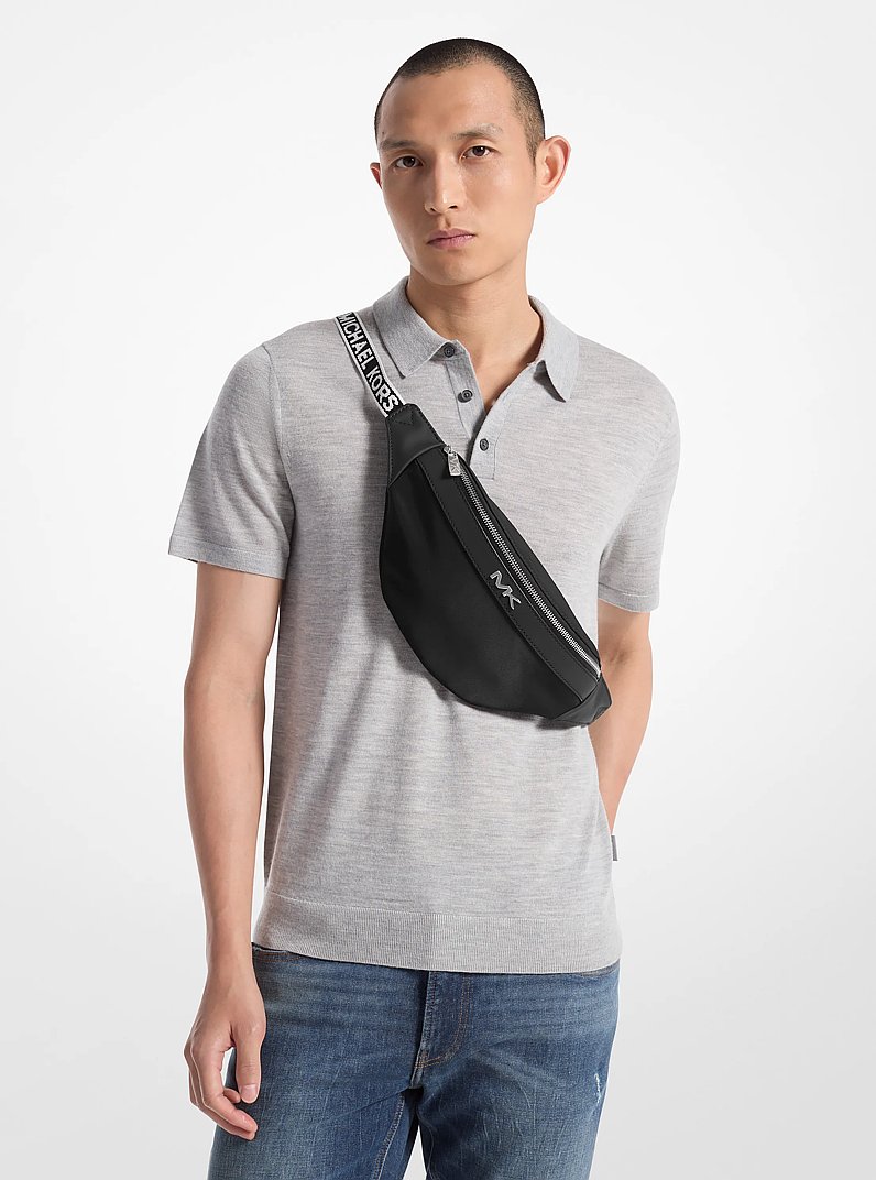 Malone Nylon Belt Bag in BLACK | Michael Kors