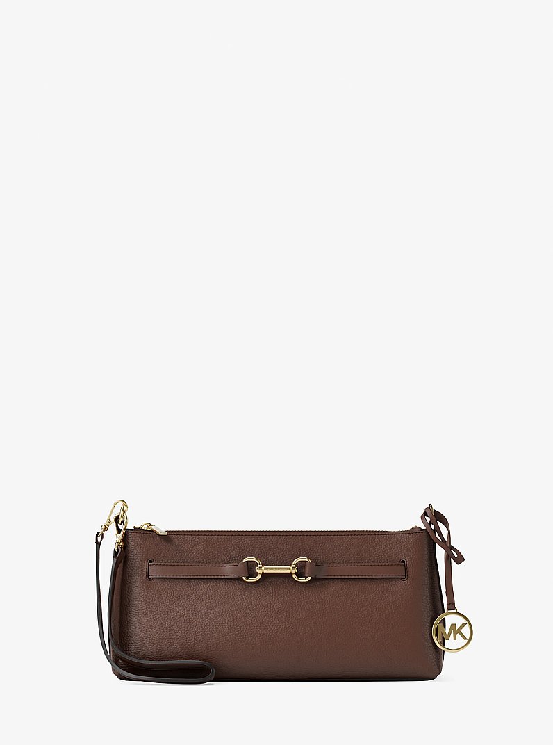 Carson Small Leather Convertible Crossbody Bag in NUTMEG | Michael Kors