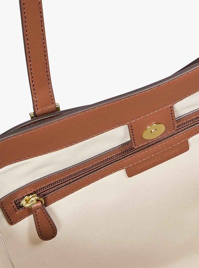 Bolso tote Taryn grande de piel in LUGGAGE | Michael Kors