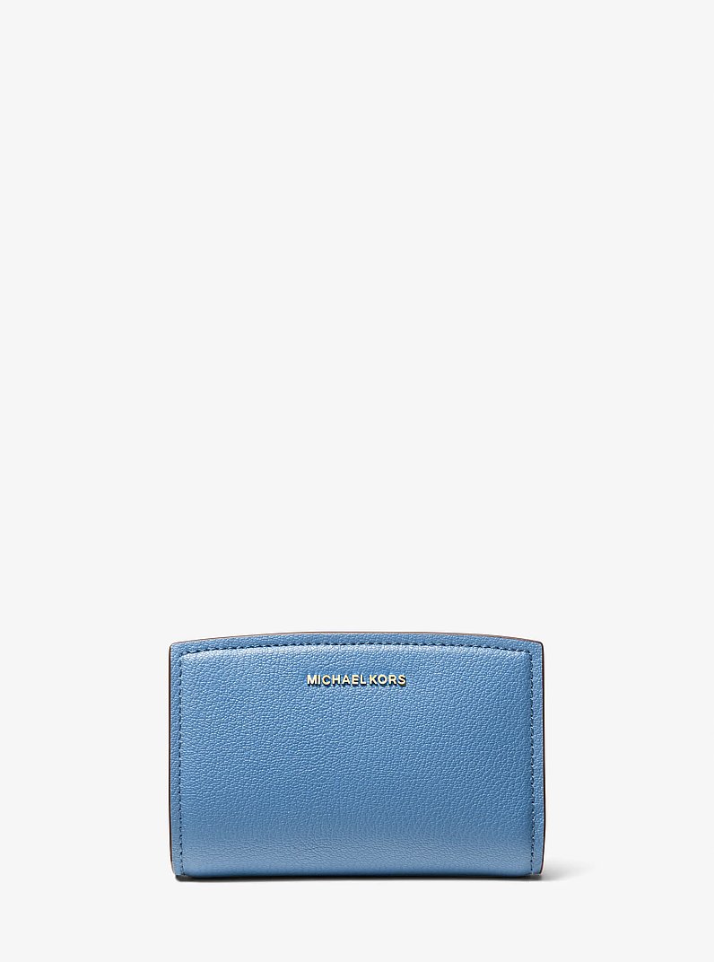 Bryant Medium Pebbled Leather Wallet in FRENCH BLUE | Michael Kors