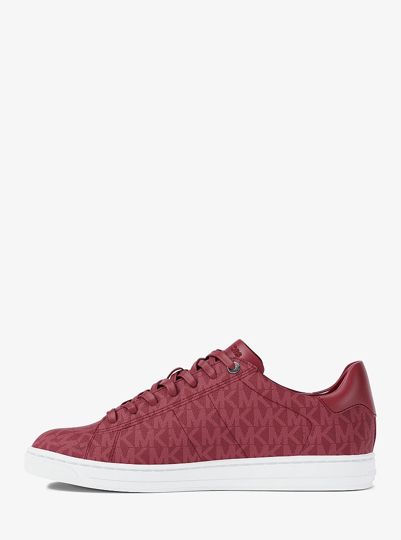 Jacob Signature Logo Sneaker in CHERRY | Michael Kors