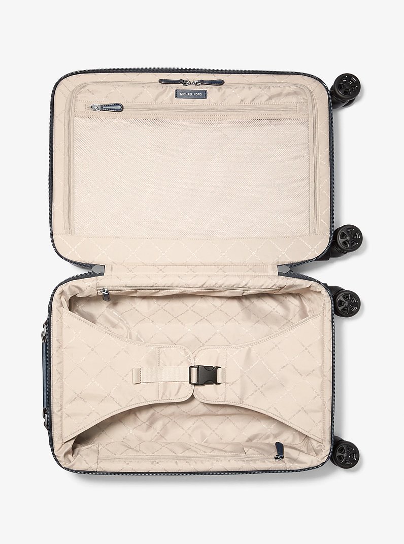 Small Polka Dot Signature Logo Suitcase in NAVY | Michael Kors
