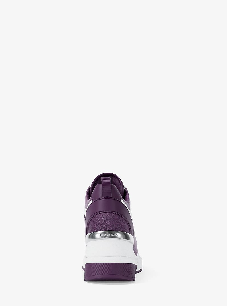 Georgie Ombr&eacute; Signature Logo Trainer in DARK PURPLE MULTI | Michael Kors
