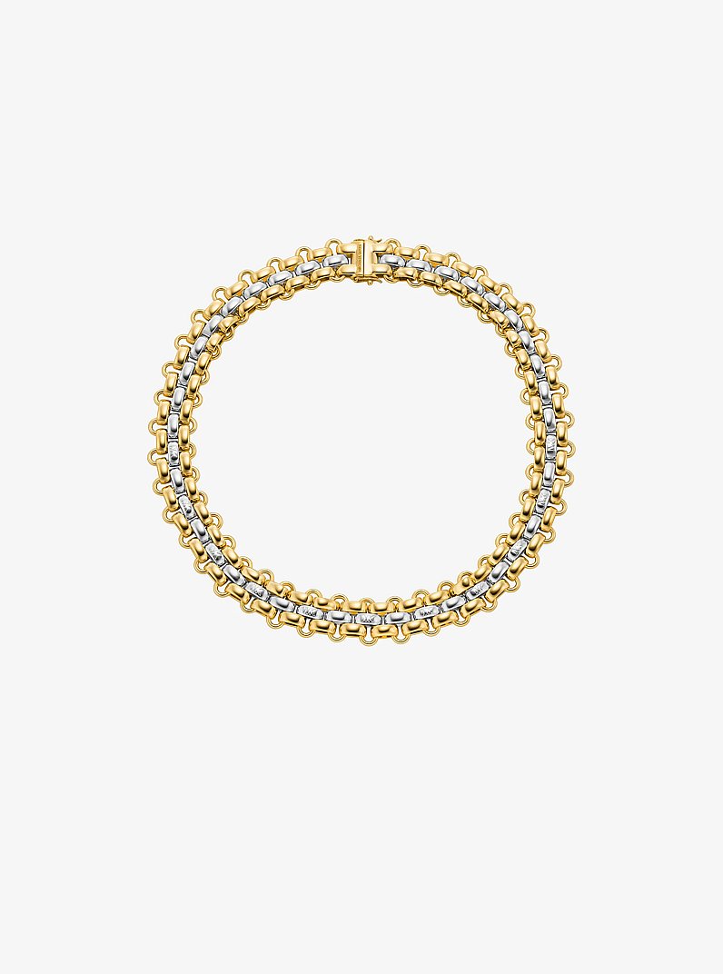 Two-Tone 3-Link Necklace in TWO TONE | Michael Kors