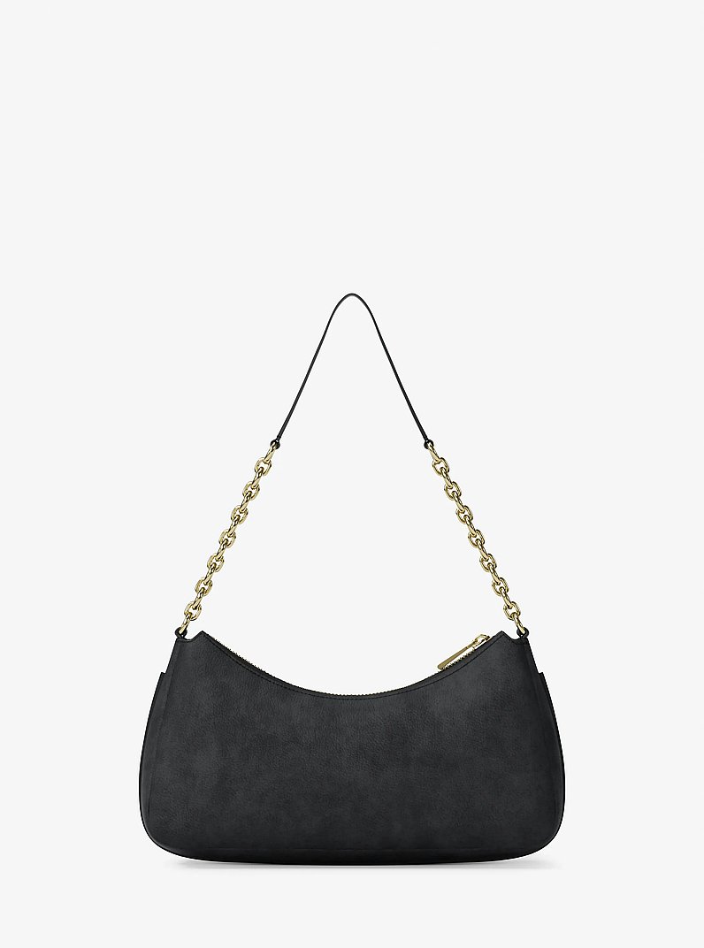 Pochette Nolita media in nabuk con catena in NERO | Michael Kors