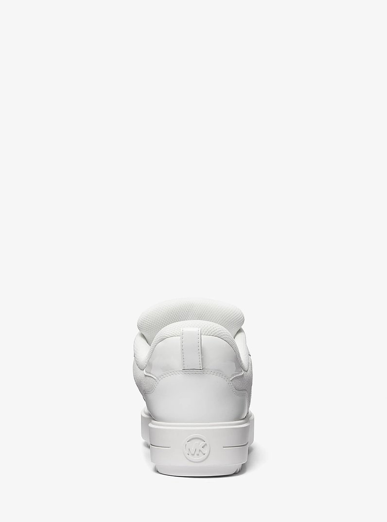 Zapatilla Rumi de piel con plataforma in BLANCO INTENSO | Michael Kors