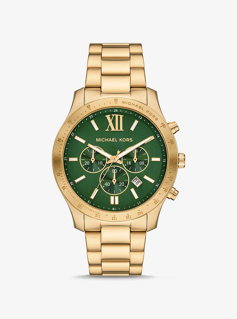 Oversized Berkley Gold-Tone Watch in GOLD | Michael Kors