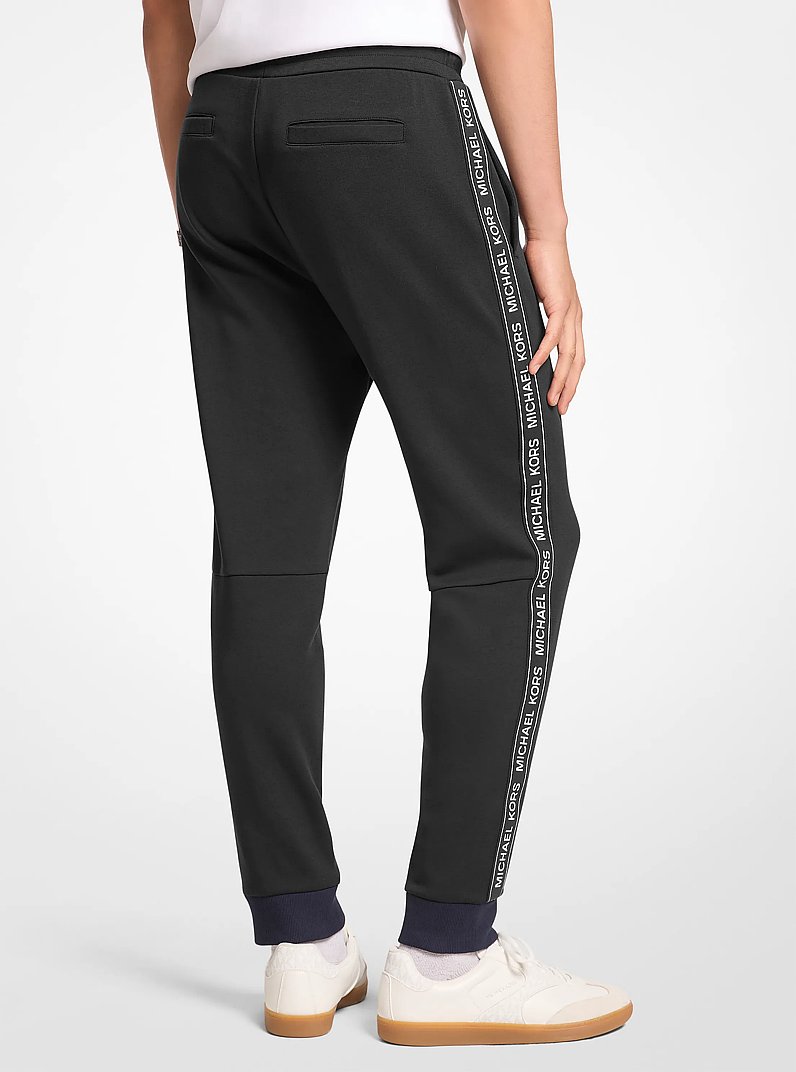 Joggers en mezcla de algod&oacute;n con cinta con logotipo in NEGRO | Michael Kors