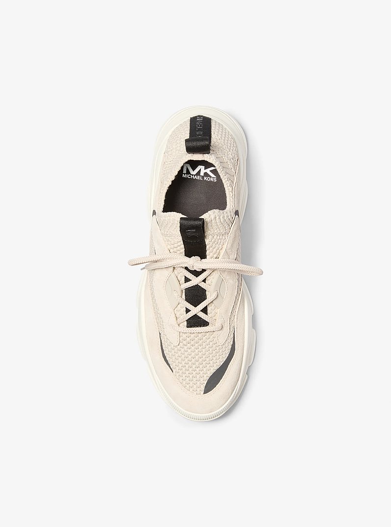 Atlas Stretch Knit Trainer in LIGHT SAND | Michael Kors