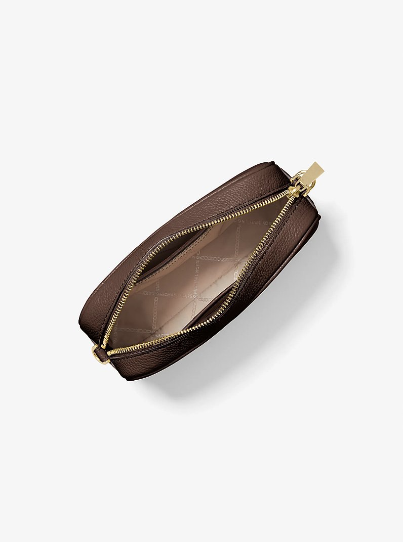 Jet Set Medium Pebbled Leather Crossbody Bag in CHOCOLATE | Michael Kors