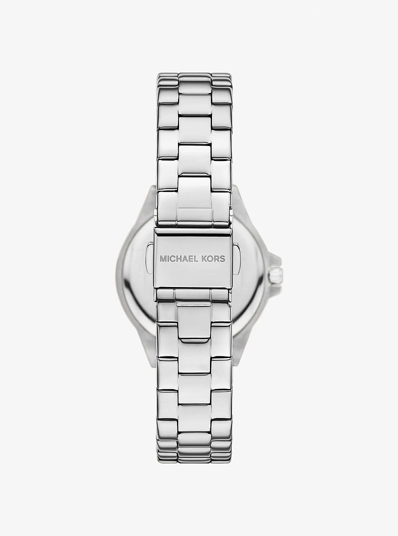 Reloj Lennox mini en tono plateado con incrustaciones in PLATEADO | Michael Kors