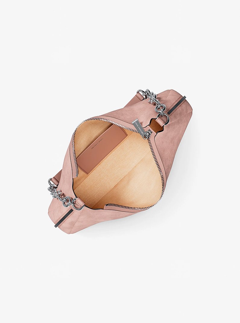 Pochette Nolita Medium aus Nubuk mit Kette in RAUCHROSA | Michael Kors