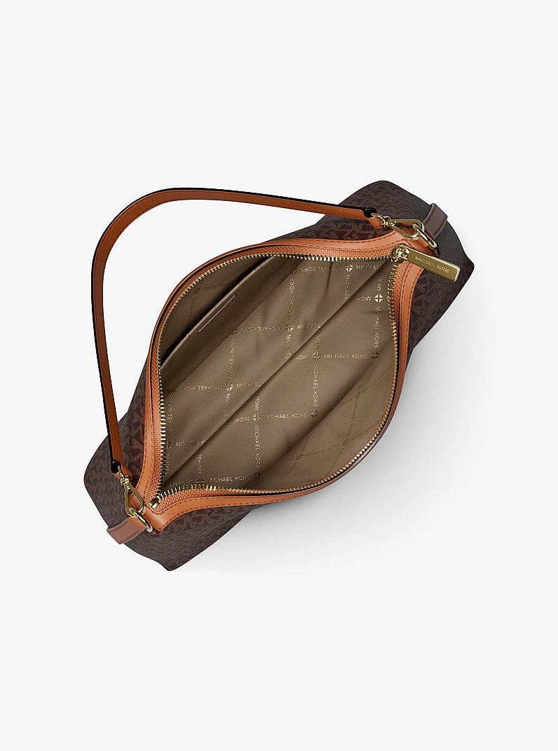 Sammy Medium Signature Logo Convertible Shoulder Bag in BROWN | Michael Kors