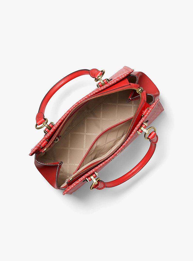 Bolso satchel Marilyn mediano con logotipo exclusivo in SIENA QUEMADO | Michael Kors
