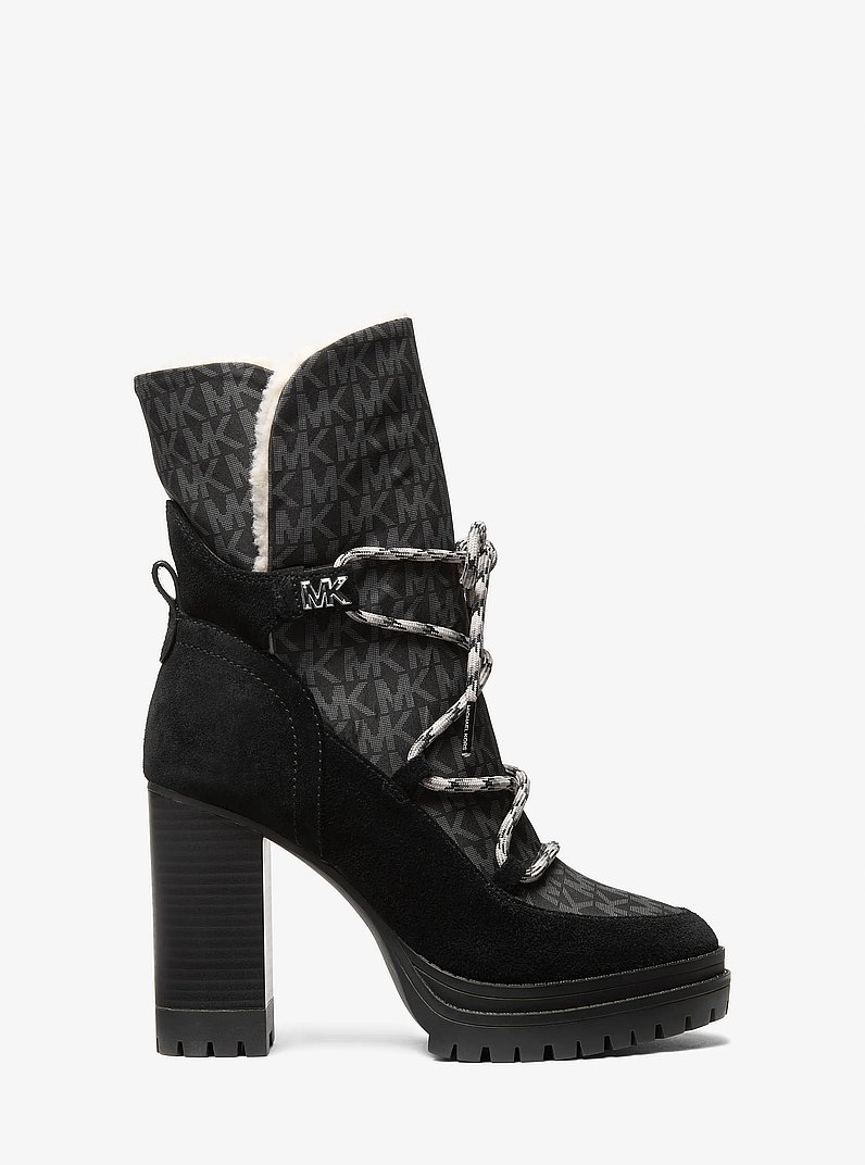 Culver Mixed-Media Platform Boot in BLACK | Michael Kors