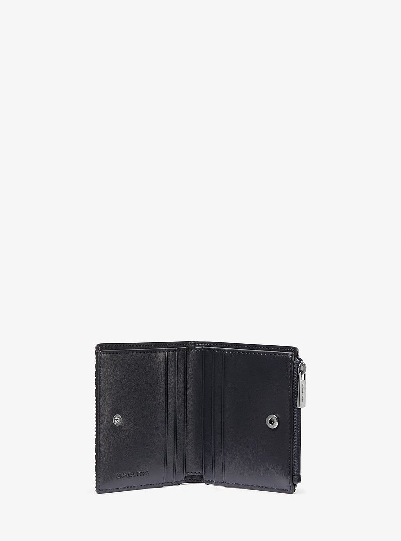 Portefeuille Cooper en jacquard &agrave; logo in BLEU MARINE | Michael Kors