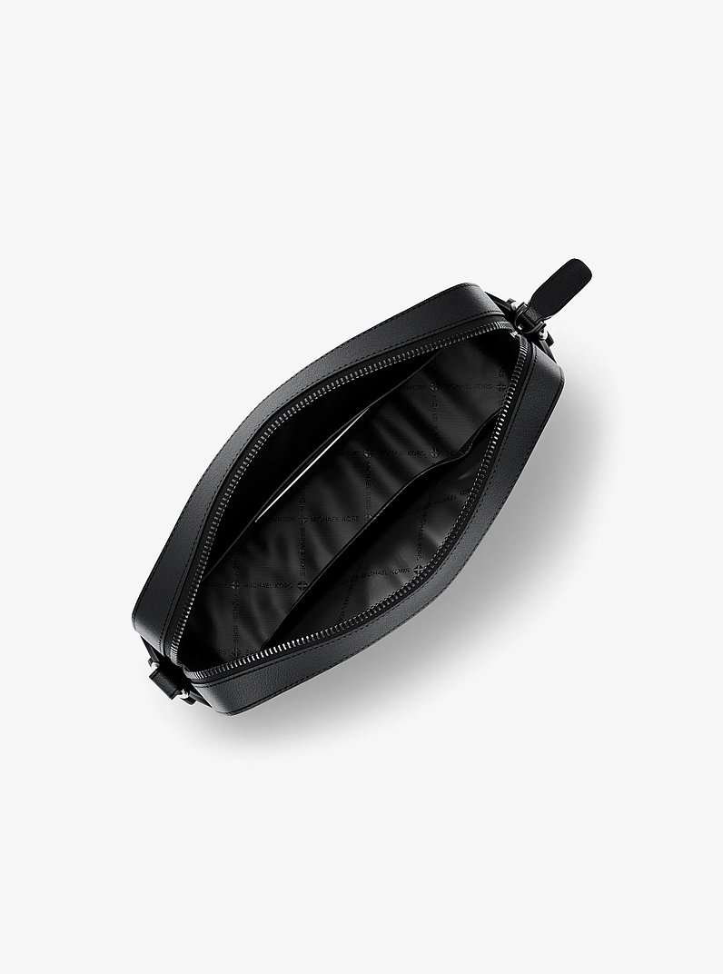 Sac &agrave; bandouli&egrave;re Jet Set &agrave; logo Signature in NOIR | Michael Kors