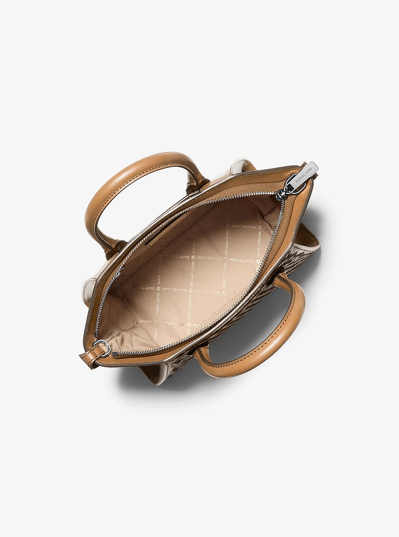Avril Small Woven Satchel
