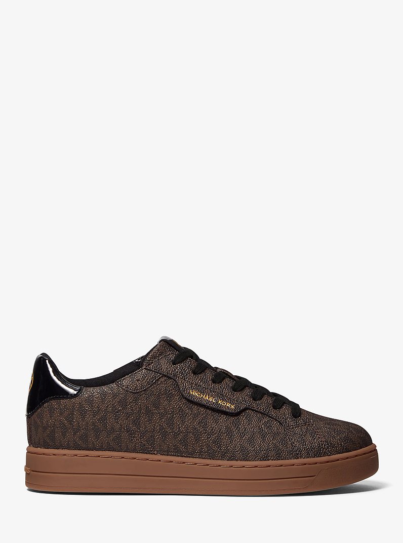 Keating Logo Sneaker in BROWN | Michael Kors