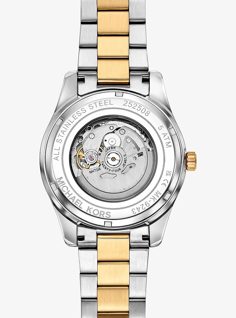 Oversized Lexington Two-Tone Watch in TWO TONE | Michael Kors