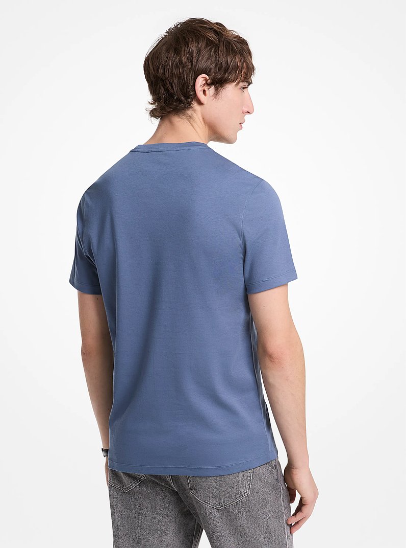 T-Shirt aus Baumwolle in DK CHAMBRAY | Michael Kors