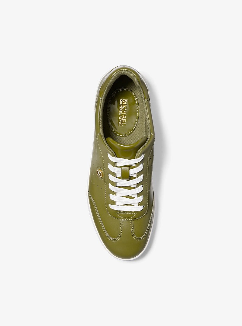 Scotty Leather Sneaker in SMOKEY OLIVE | Michael Kors