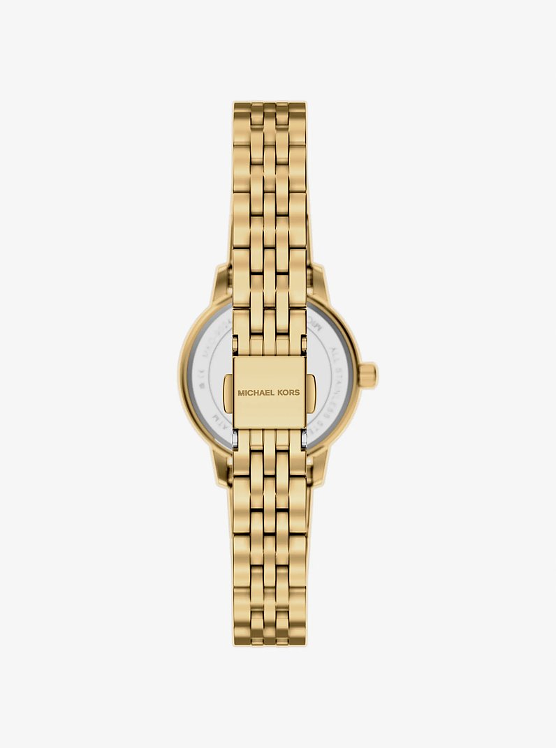 Mini Melissa Pavé Gold-Tone Watch and Jewelry Set in GOLD - Sale