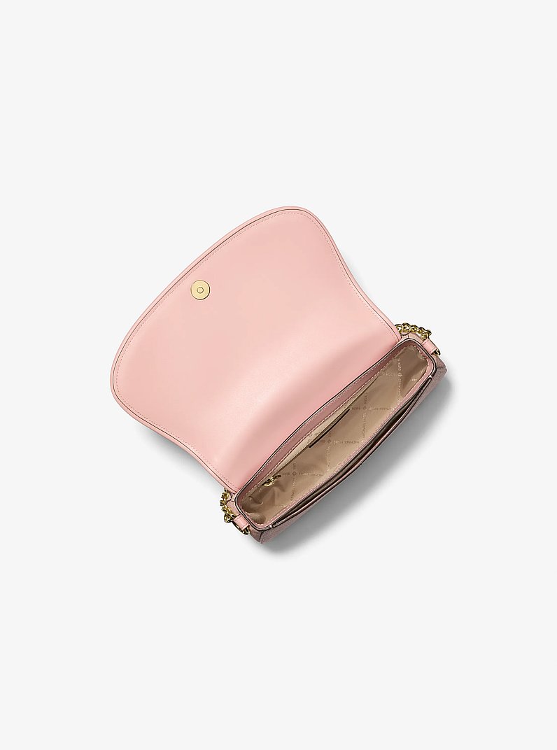 Mila Medium Signature Logo Messenger Bag in POWDER BLUSH | Michael Kors