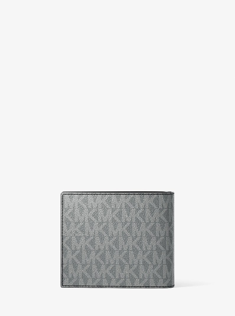 Harrison Logo Billfold Wallet With Passcase in STORM | Michael Kors