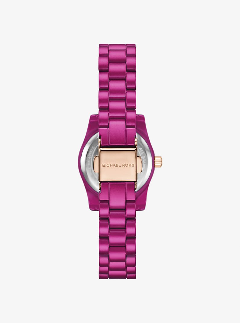 Kleine, pinke Armbanduhr Lexington in limitierter Auflage in WALDBEERE | Michael Kors