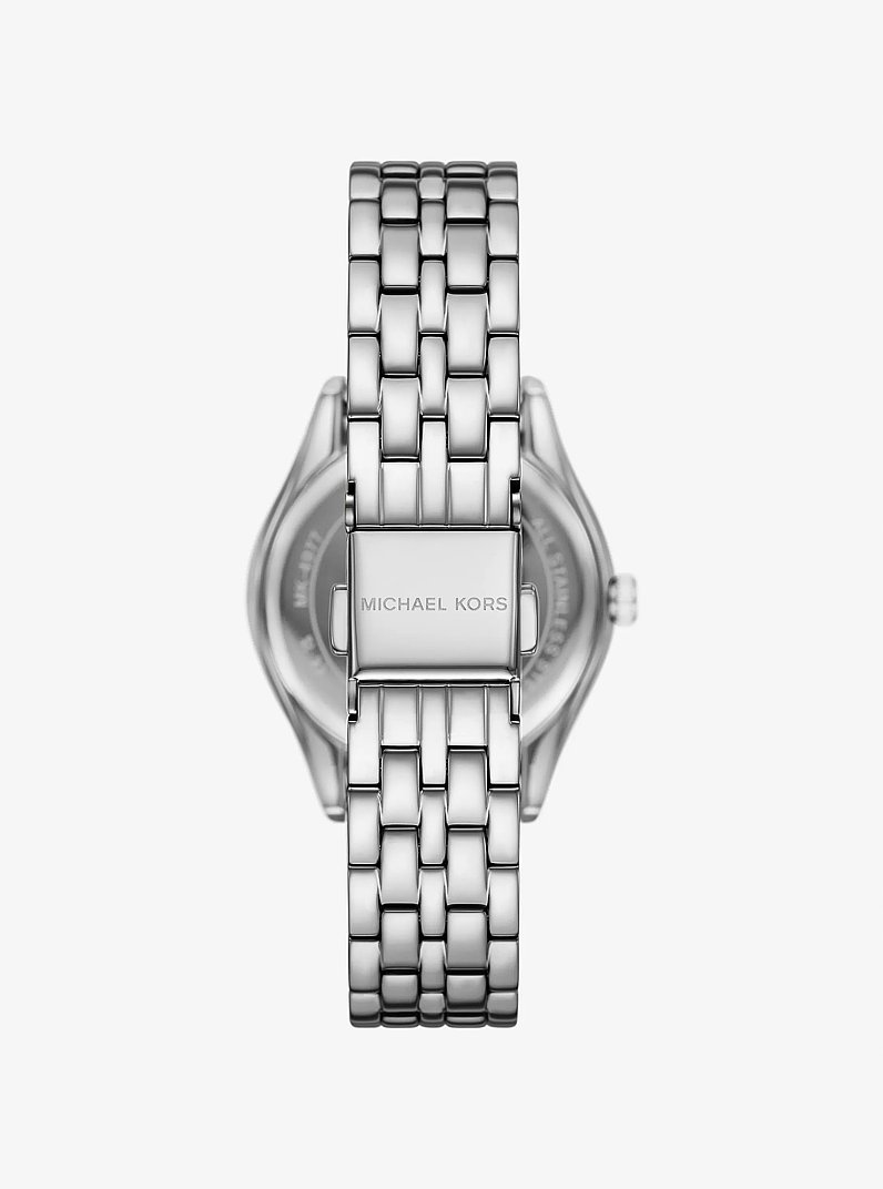 Mini Harlowe Pav&eacute; Gold-Tone Watch and Jewelry Set in SILVER | Michael Kors