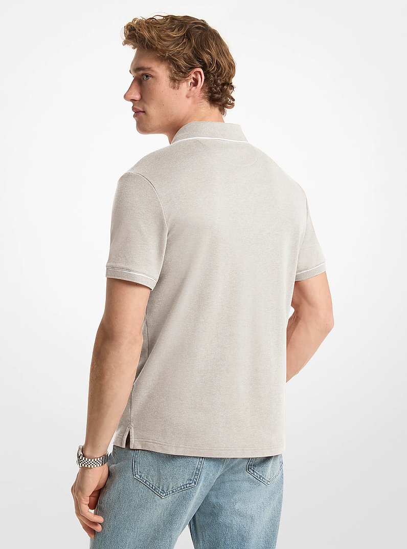 Polo de algod&oacute;n in COLOR HUESO JASPEADO | Michael Kors