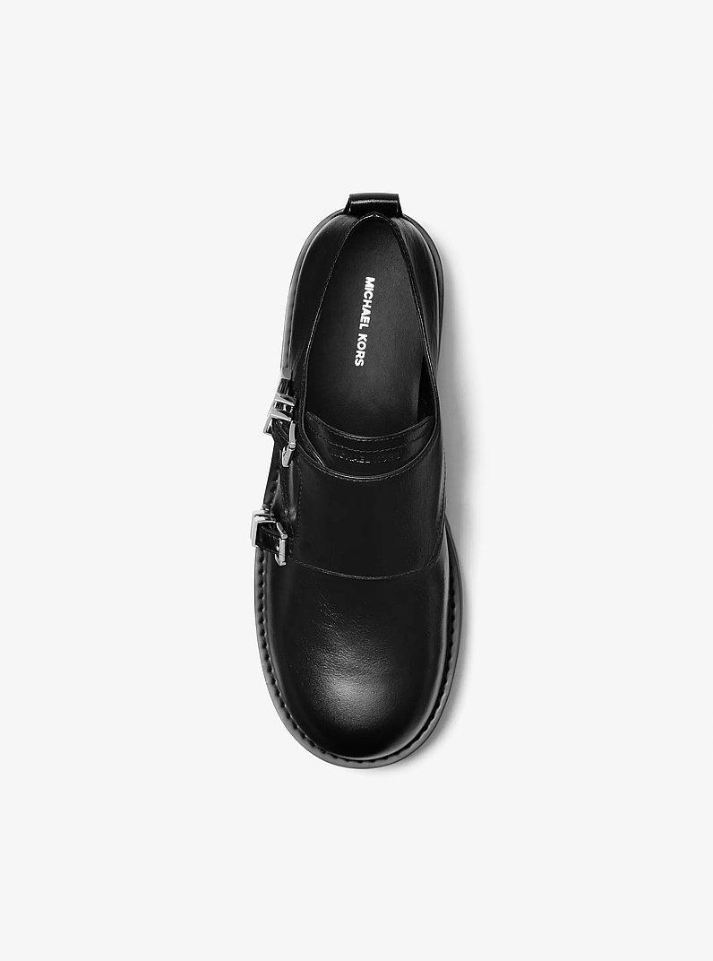 Darrington Leather Loafer in BLACK | Michael Kors