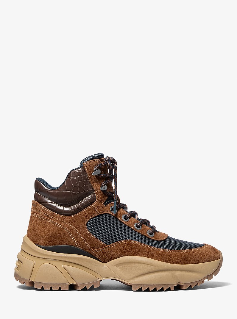 Darius Suede and Mesh Hiker Boot in NAVY MULTI | Michael Kors