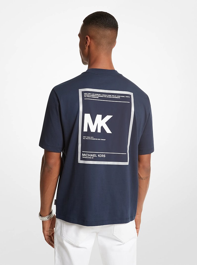 T-shirt en coton imprim&eacute;