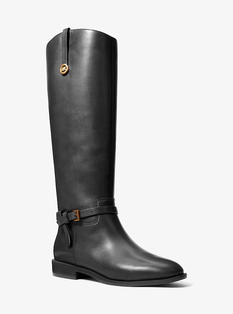 Stivale da equitazione Beverly in pelle in NERO | Michael Kors