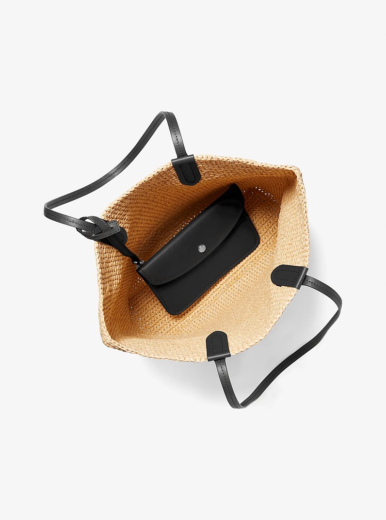 Eliza Large Woven Straw Tote Bag