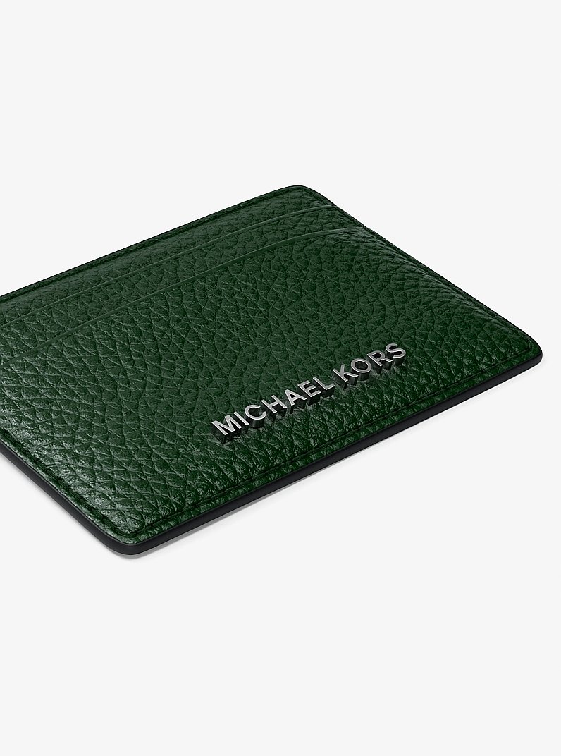 Pebbled Leather Card Case