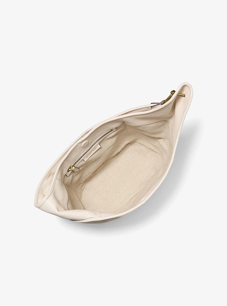 Sonny Medium Leather Shoulder Bag in LT CREAM | Michael Kors