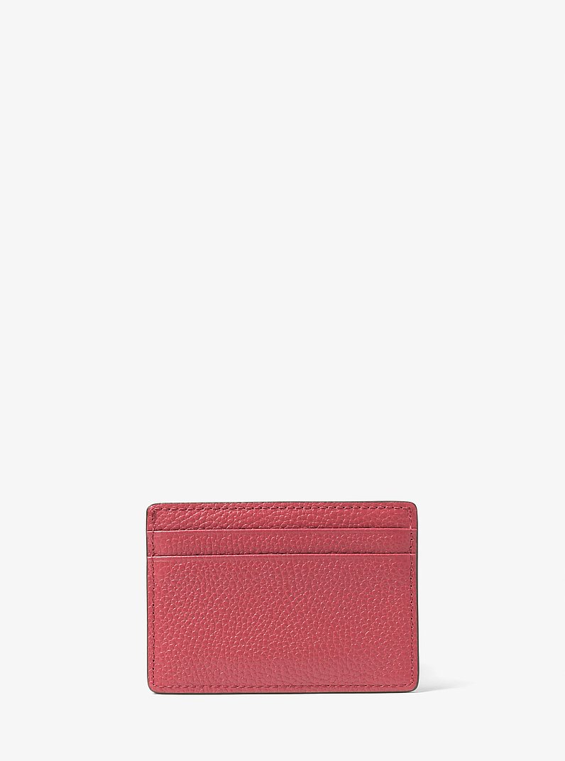Pebbled Leather Card Case in LT BRY SBT | Michael Kors