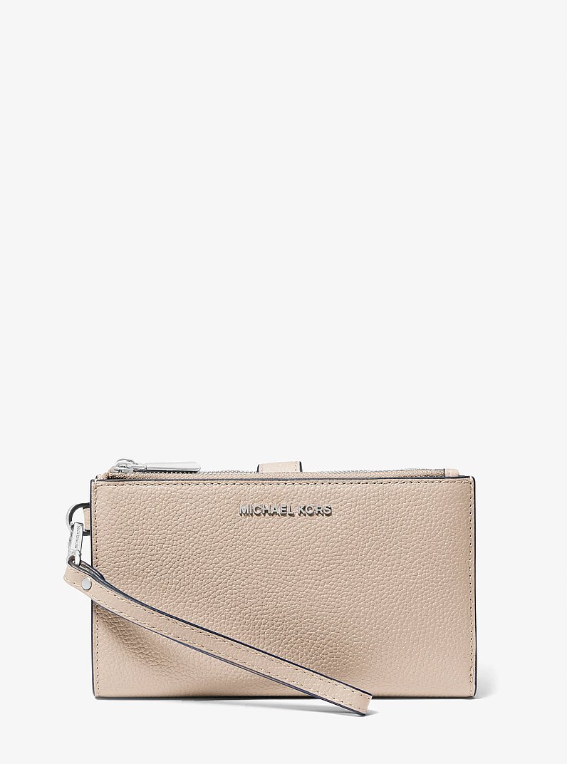 Portefeuille Adele en cuir pour smartphone in SABLE CLAIR | Michael Kors