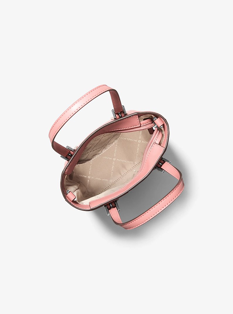 Voyager Extra-Small Signature Logo Convertible Crossbody Bag in SUNSET ROSE | Michael Kors