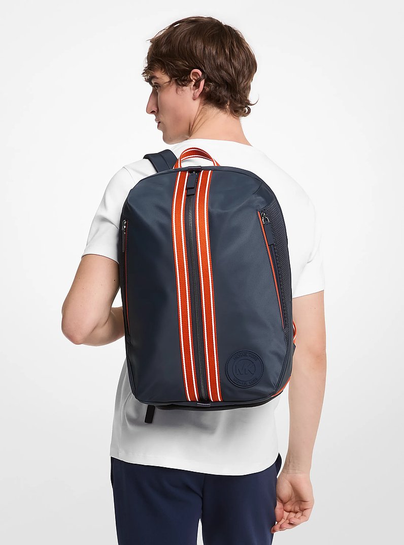Lautner Nylon Duffle Backpack in NAVY | Michael Kors