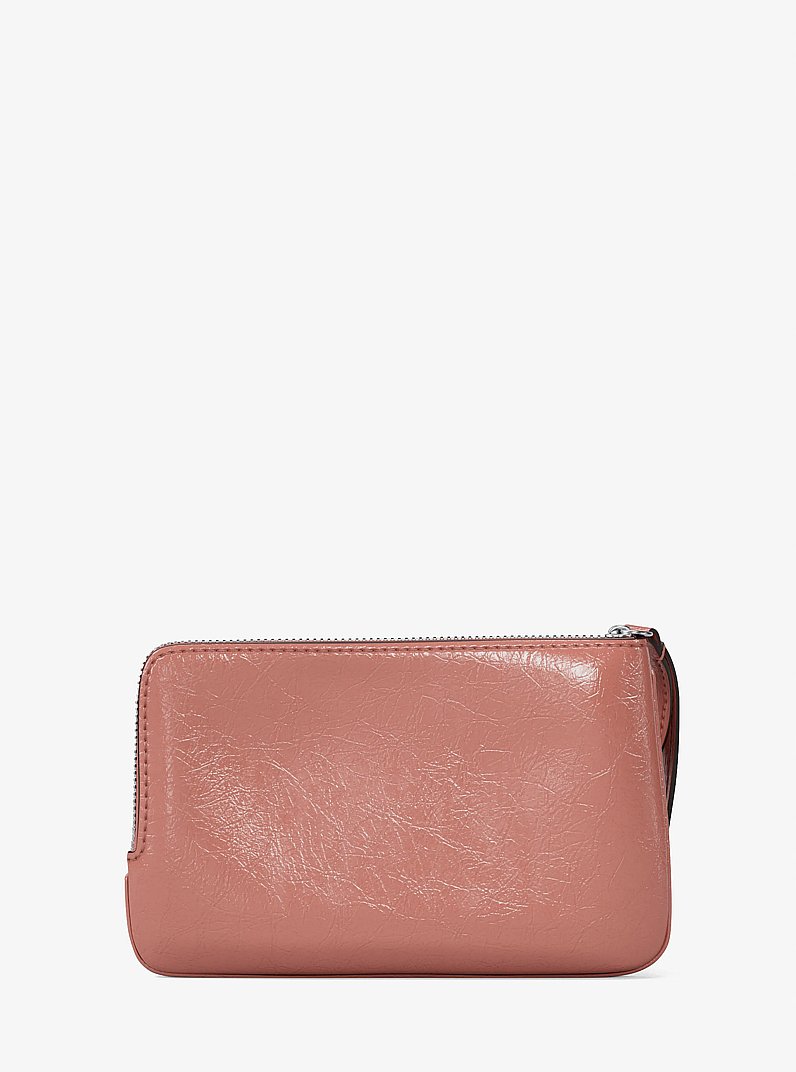 Jet Set Travel Small Crackled Wristlet in SUNSET ROSE | Michael Kors