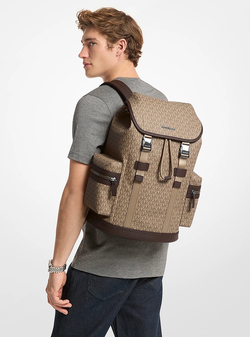 Cooper Logo Backpack in CAMEL | Michael Kors
