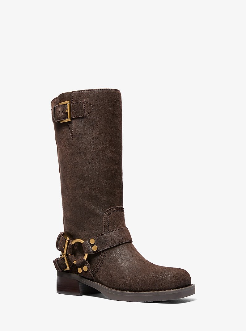 Botte de moto Crosby en daim