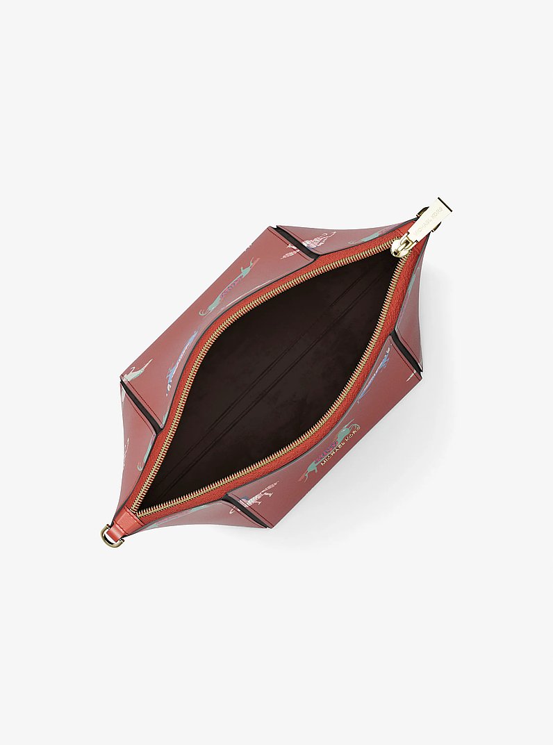 Petit sac &agrave; bandouli&egrave;re convertible Jordi en cuir in CRAMOISI | Michael Kors