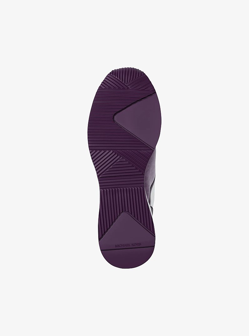 Georgie Ombr&eacute; Signature Logo Trainer in DARK PURPLE MULTI | Michael Kors