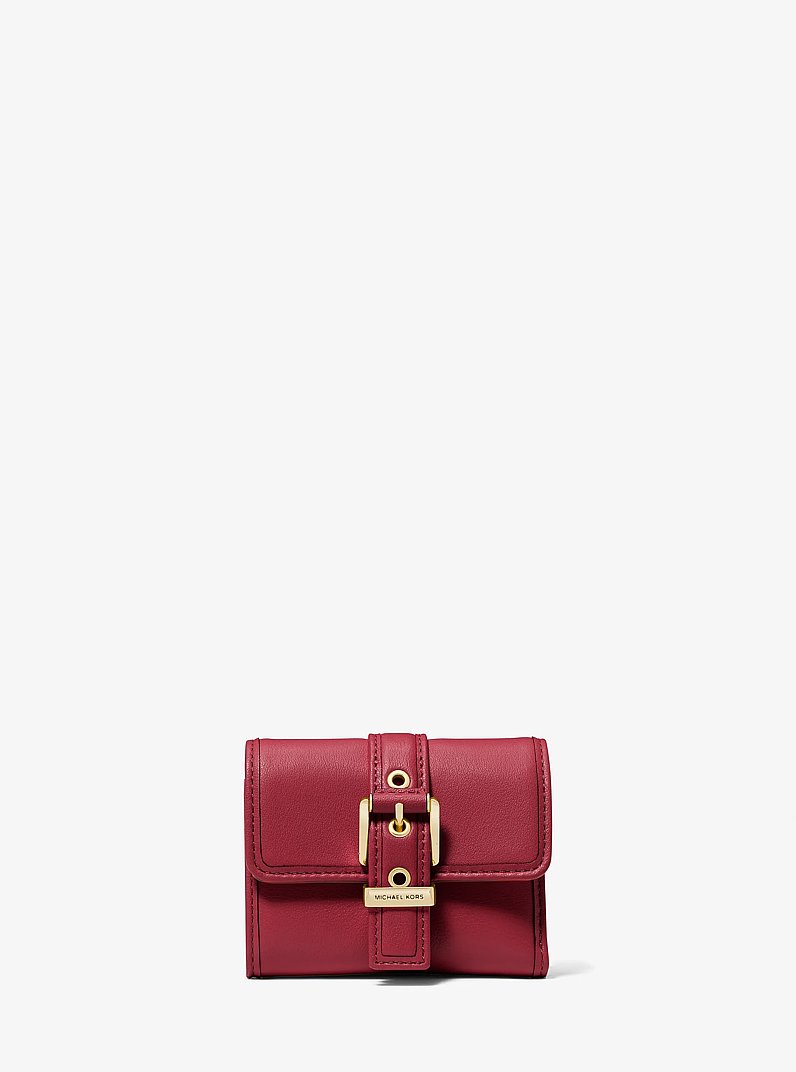 【新品】マイケル・コース 財布 三つ折り財布 MICHAEL KORS コルビー レザー スモール トライフォールド ウォレット ミニ財布 32T4GBAD5L OPTIC ORANGE (オレンジ系) ブティック レディース COLBY SM TRIFOLD WALLET LEATHER Colby Small Leather Tri-Fold Wallet in DEEP RED - Sale | Michael